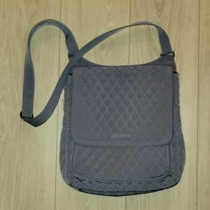 Vera bradley crossbody quilted bag gray